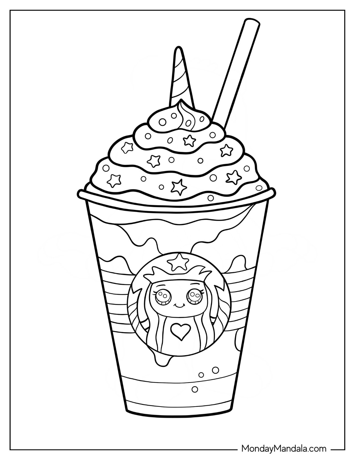 Starbucks coloring pages free pdf printables