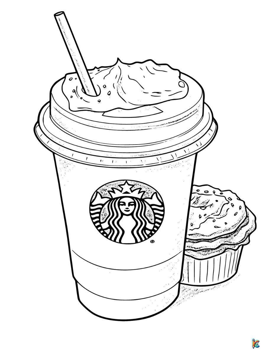 Starbucks coloring pages â