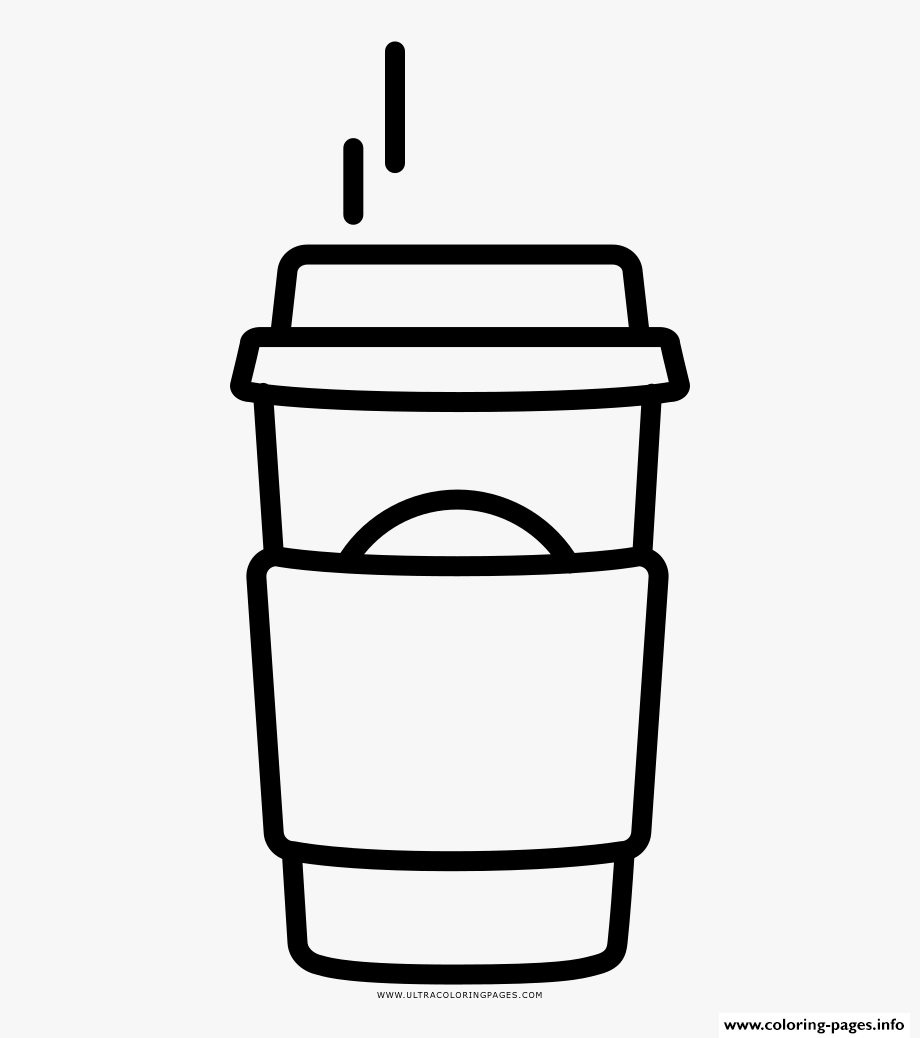 Coffee starbucks coloring page printable