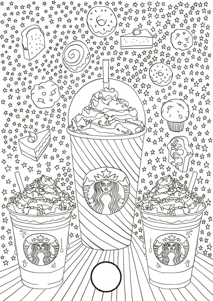 Starbucks coloring page k worksheets coloring pages free adult coloring pages cute coloring pages