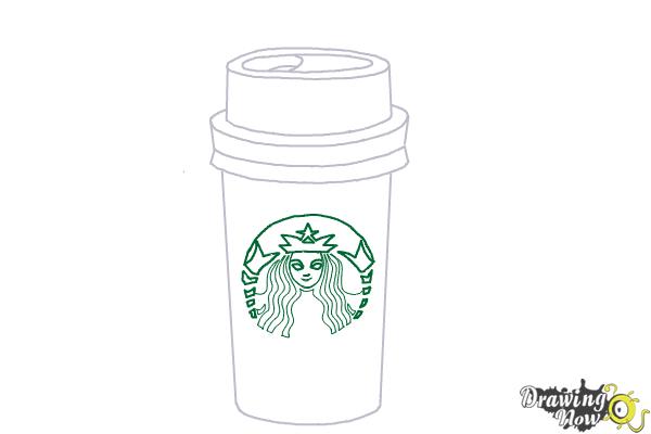 How to draw a starbucks cup