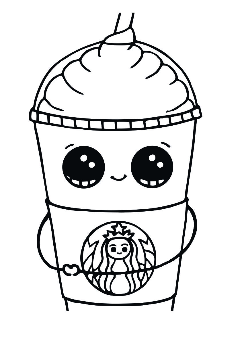 Coloring pages starbucks coloring page cup