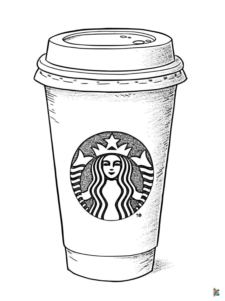 Starbucks coloring pages â