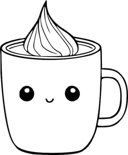 Coffee cup coloring images