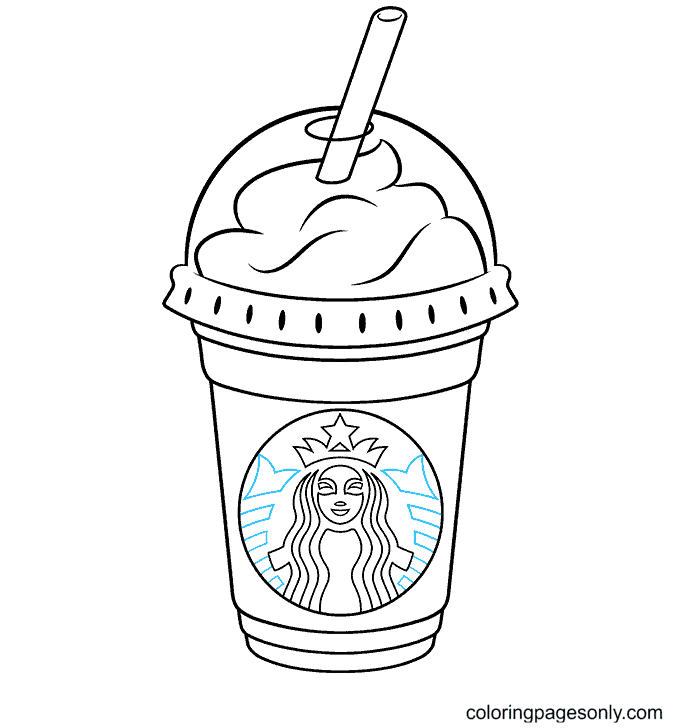 Starbucks coloring pages printable for free download