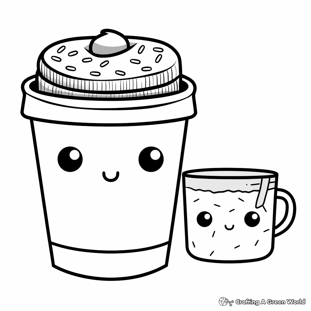 Cute starbucks food coloring pages