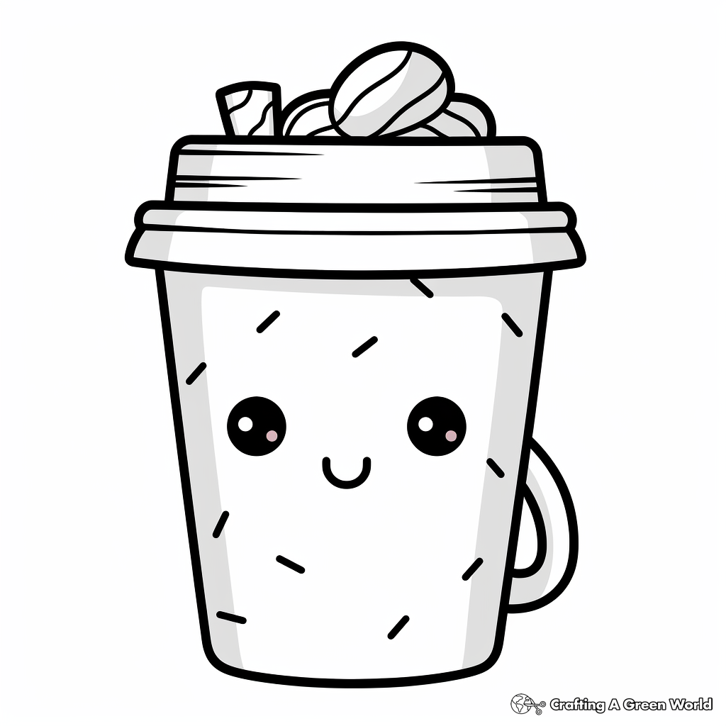 Cute starbucks food coloring pages