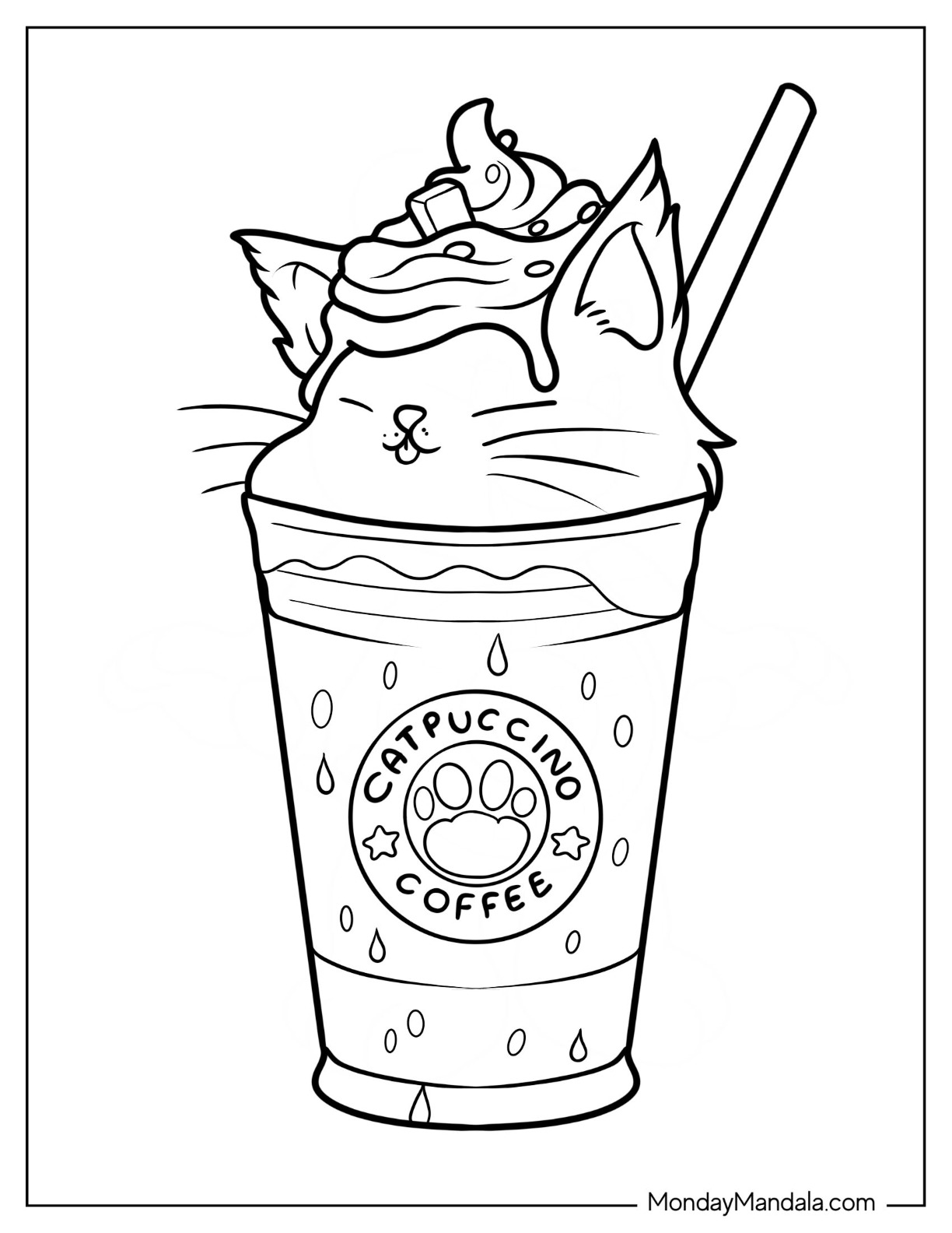 Starbucks coloring pages free pdf printables