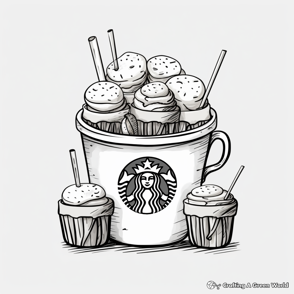 Cute starbucks food coloring pages