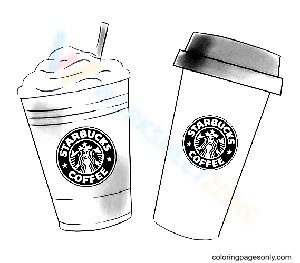 Free interactive printable starbucks coloring pages