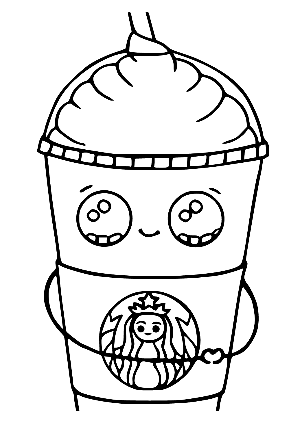 Free printable starbucks sight coloring page sheet and picture for adults and kids girls and boys