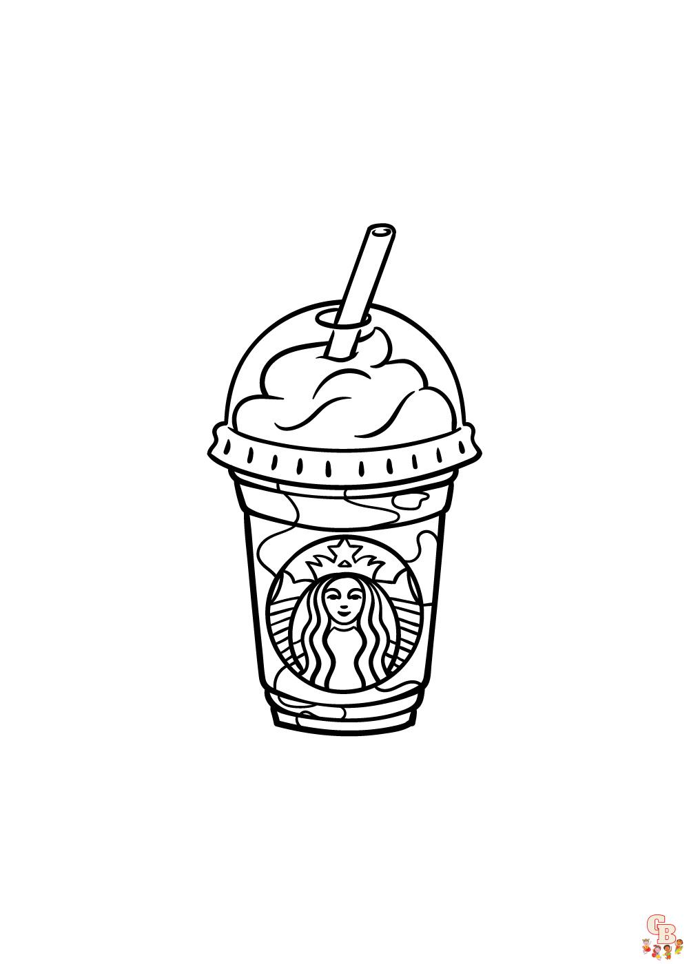 Free printable starbucks coloring pages