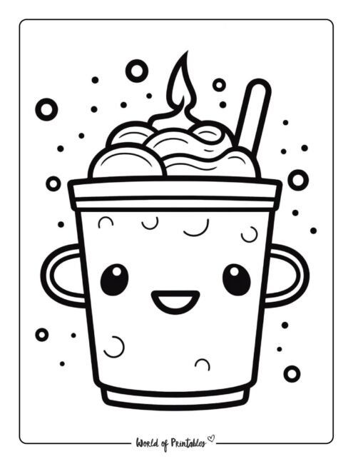 Kawaii coloring pages