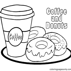 Starbucks coloring pages printable for free download