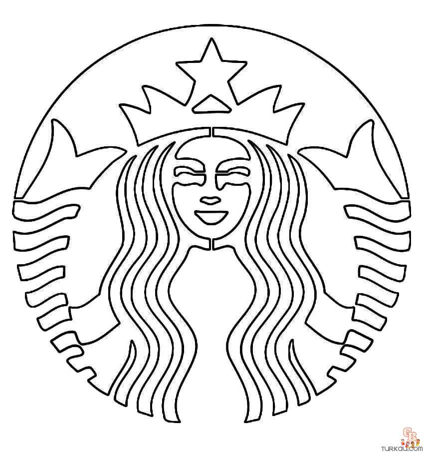 Free printable starbucks coloring pages