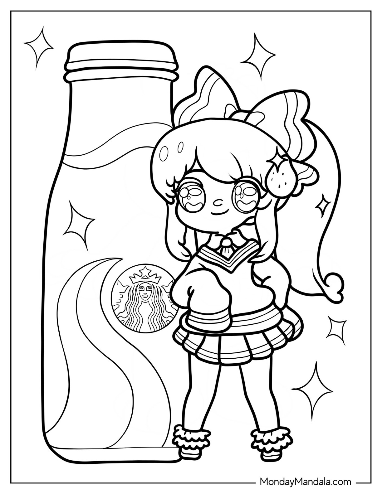 Starbucks coloring pages free pdf printables