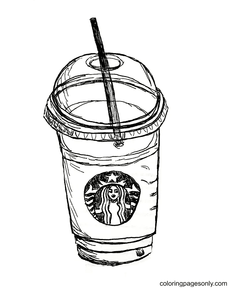 Starbucks coloring pages printable for free download