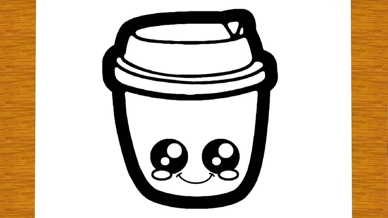 Ment dessiner une tasse de cafã ã emporter starbucks mignon dessins faciles