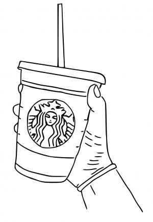 Free printable starbucks coloring pages for adults and kids