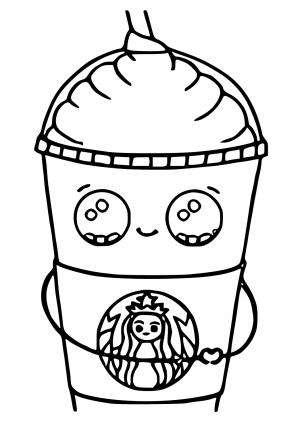 Free printable starbucks coloring pages for adults and kids