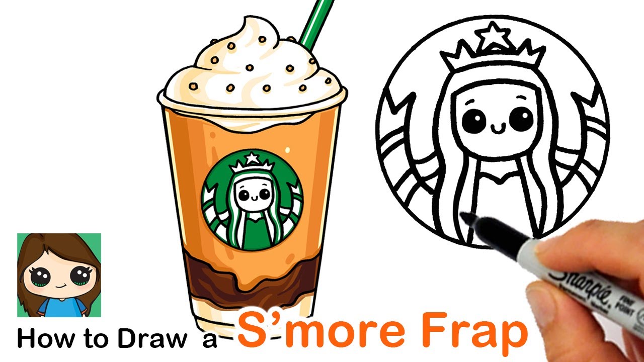 How to draw a starbucks sores frappuccino suer art series