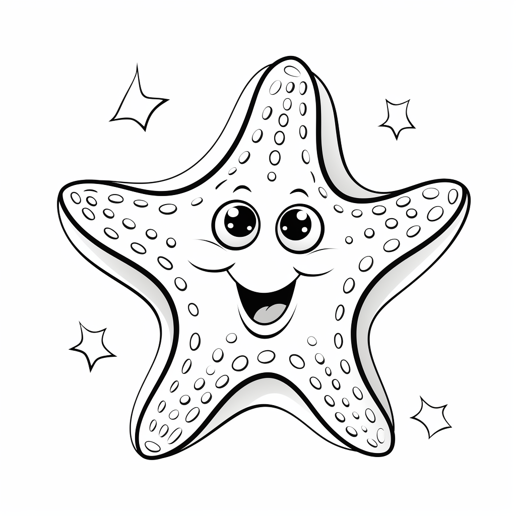 Starfish coloring pages