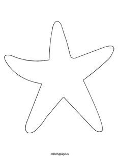 Starfish template coloring page starfish template coloring pages starfish craft