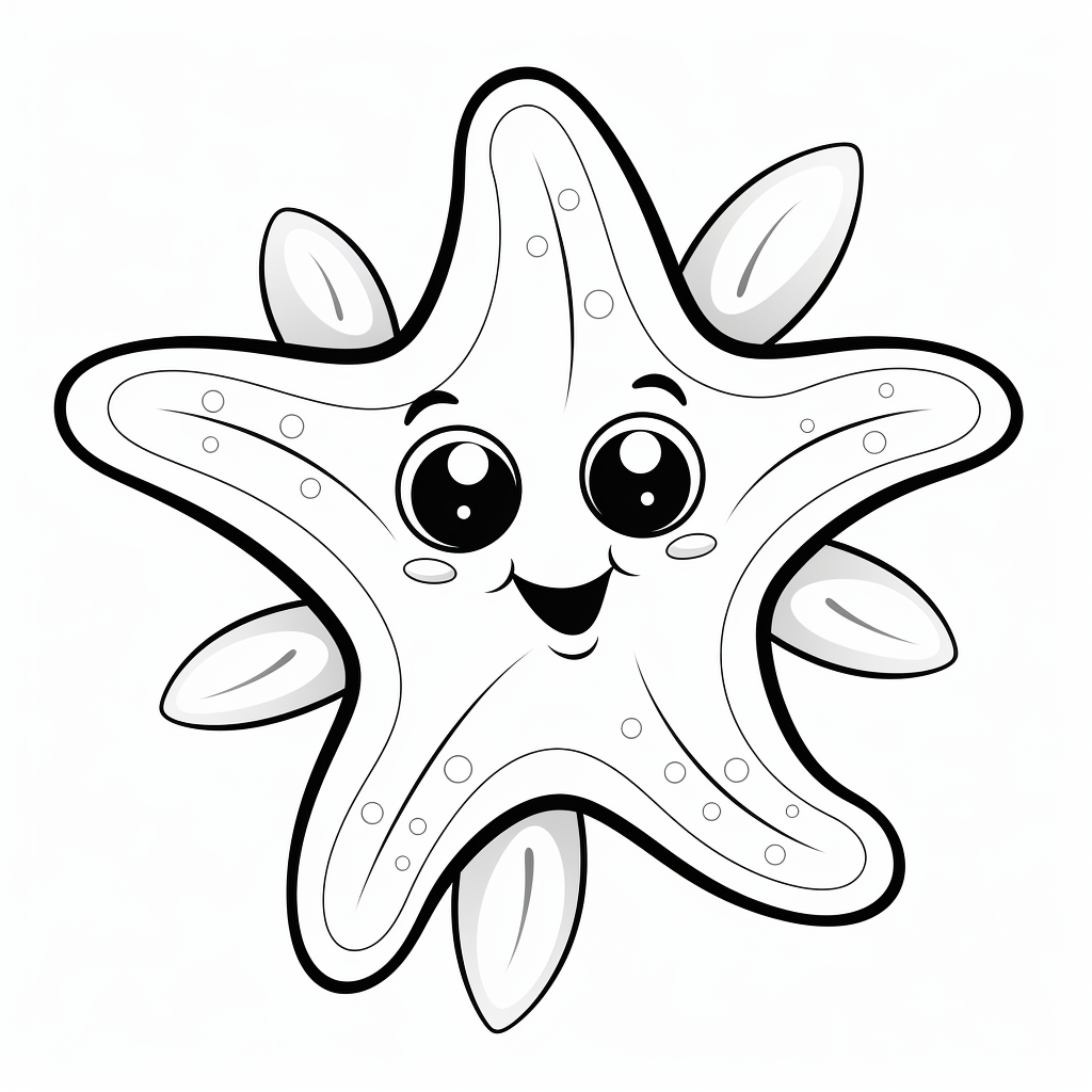 Starfish coloring pages