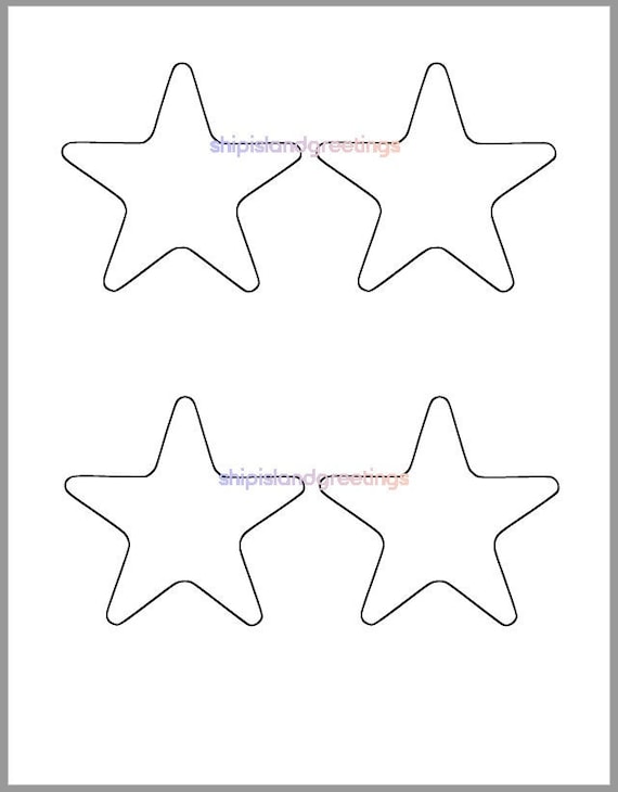 Printable star template