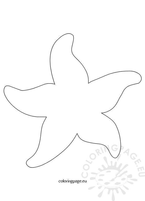 Starfish pattern printable coloring page