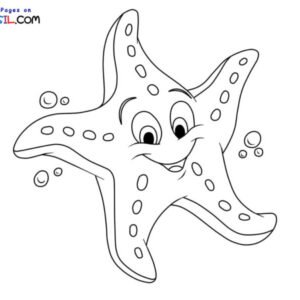 Starfish coloring pages printable for free download