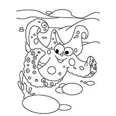 Starfish coloring pages