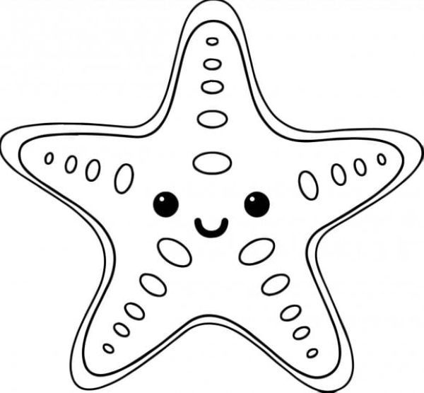 Starfish coloring pages pdf printable