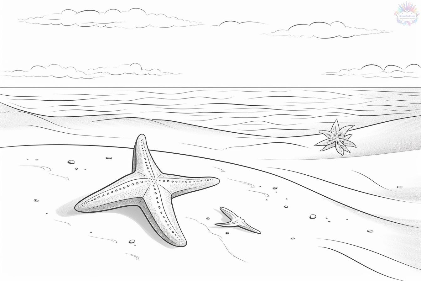 Starfish coloring pages