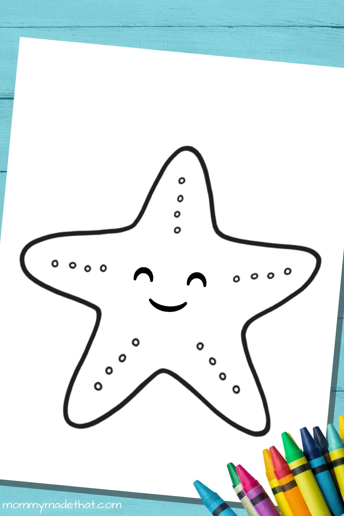 Free printable starfish template outlines for best ocean crafts