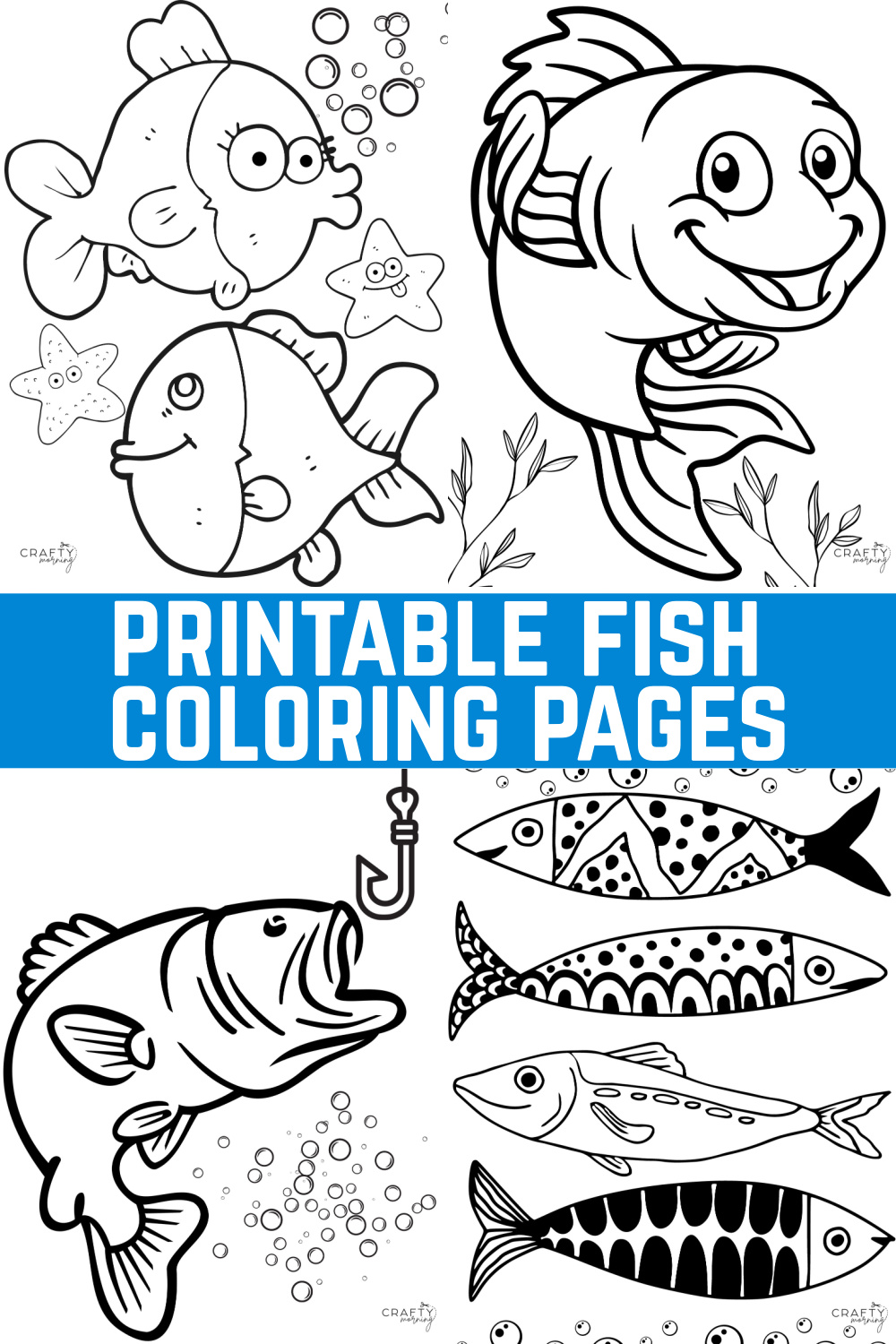 Printable fish coloring pages