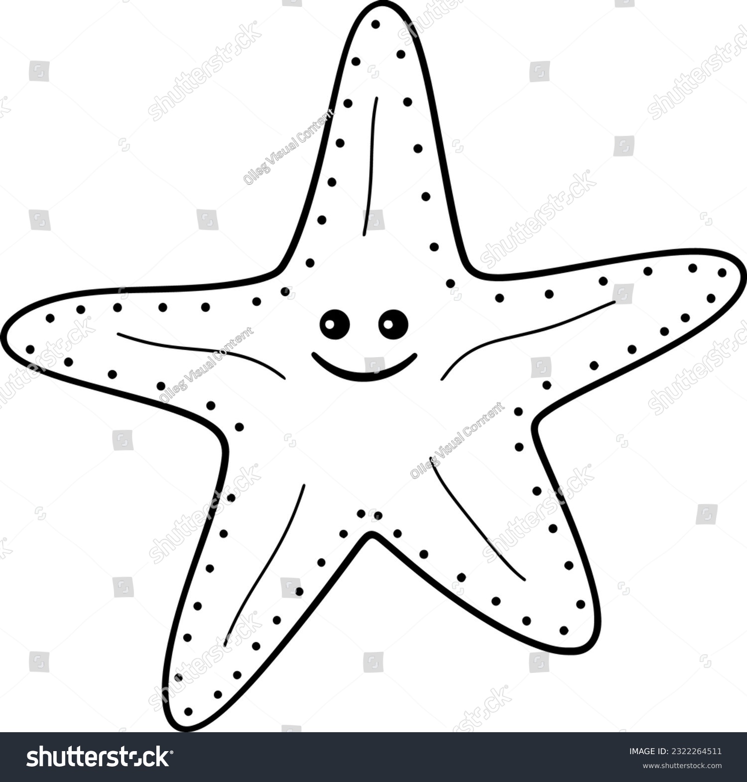 Starfish coloring book images stock photos d objects vectors