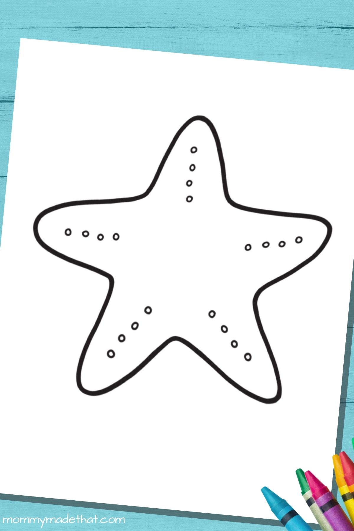 Free printable starfish template outlines for best ocean crafts