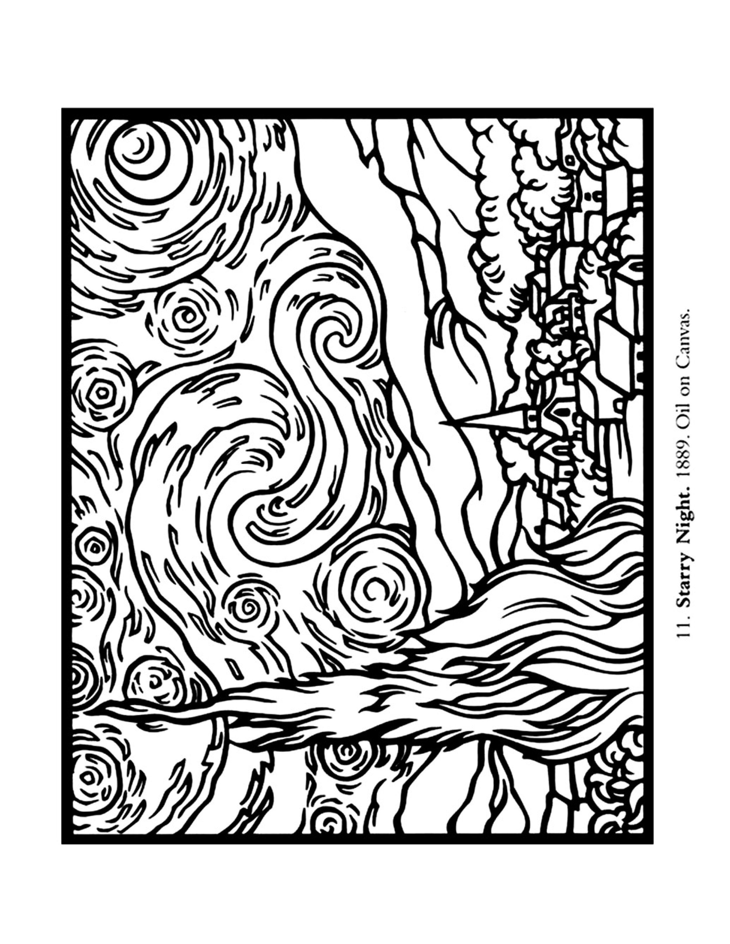 Coloring pages â the art room