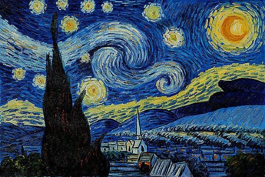 Van gogh âstarry nightâ art appreciation practical pages