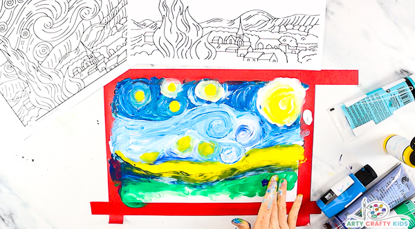 Starry night finger