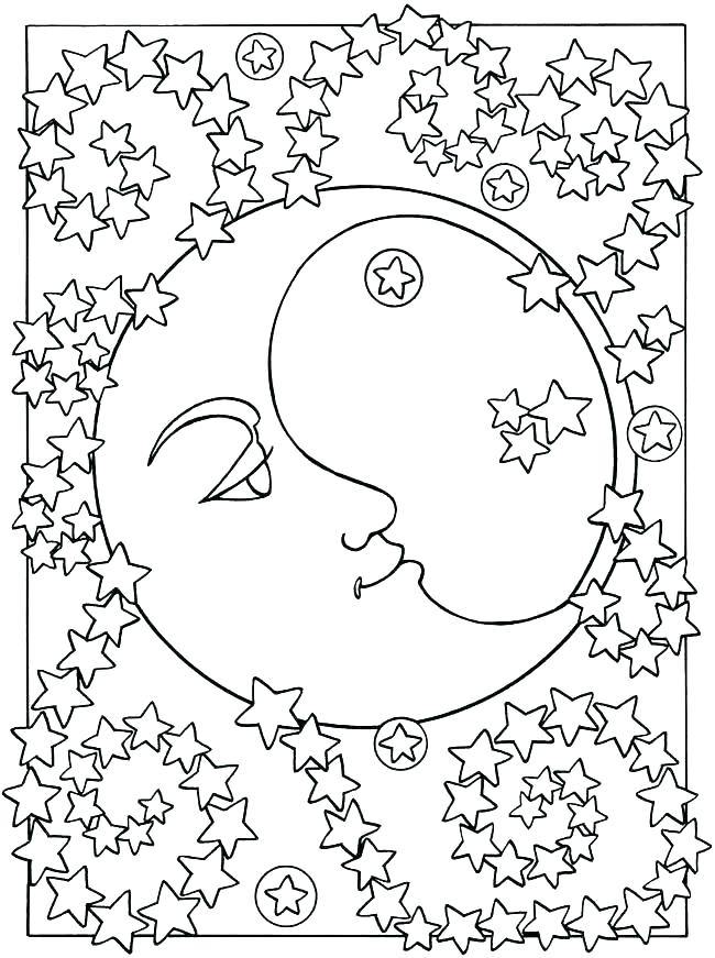 Stars coloring pages