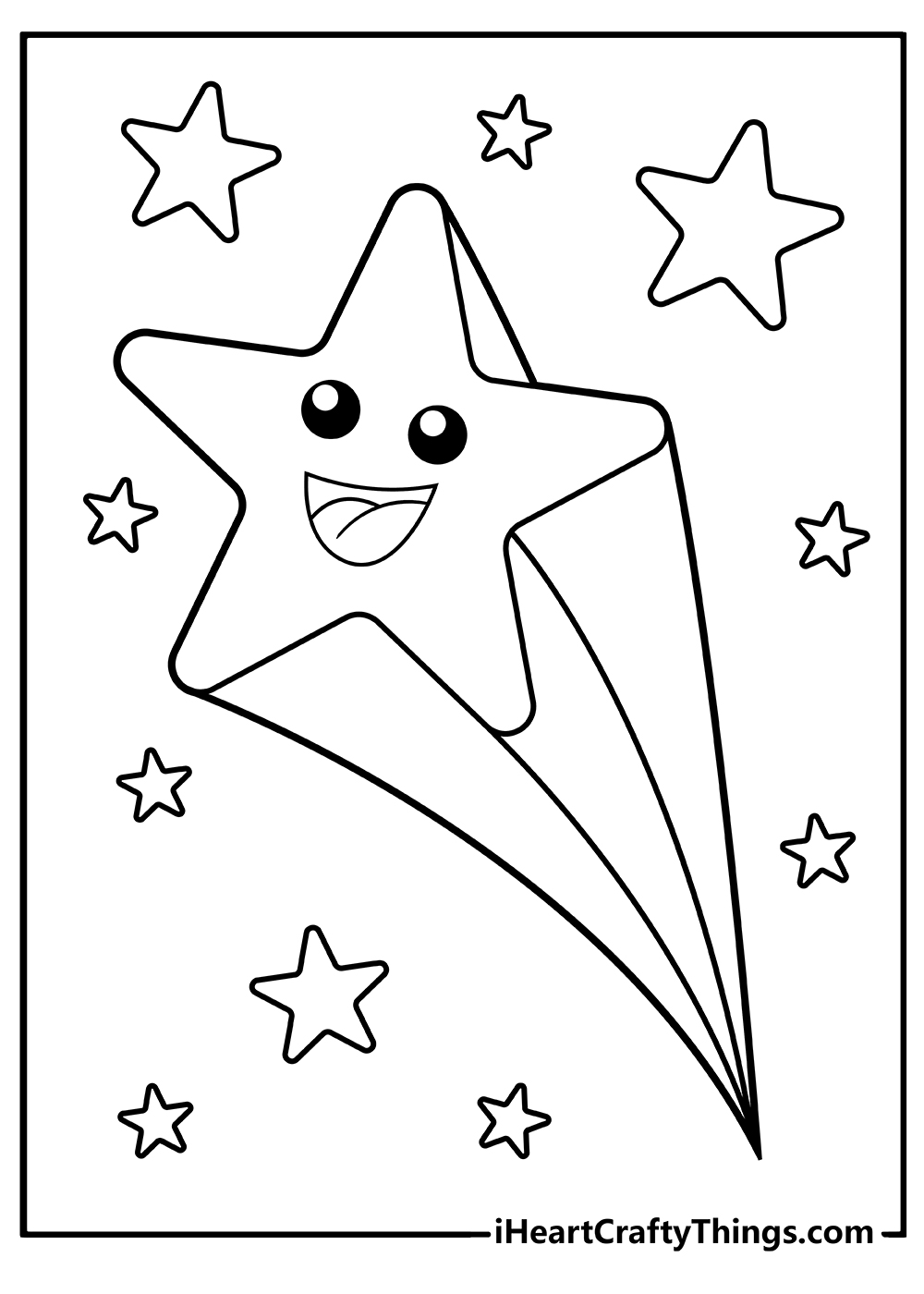 Star coloring pages free printables