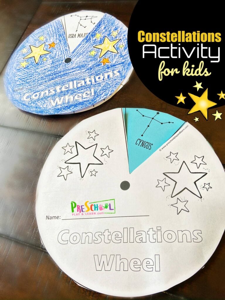 Â free constellations for kids printable wheel pdf