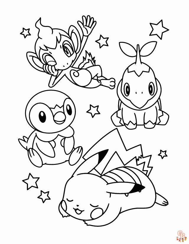 Pokemon coloring pages for kids