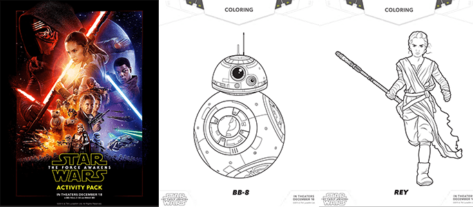 Star wars activity sheets and coloring pages other star wars ideas whisky sunshine