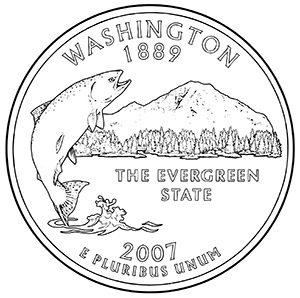 State quarters coloring pages us mint for kids