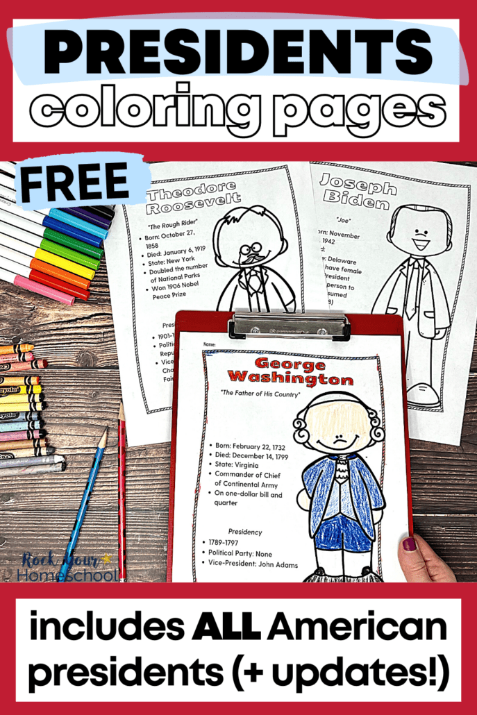 Presidents coloring pages cool ways to boost history fun free