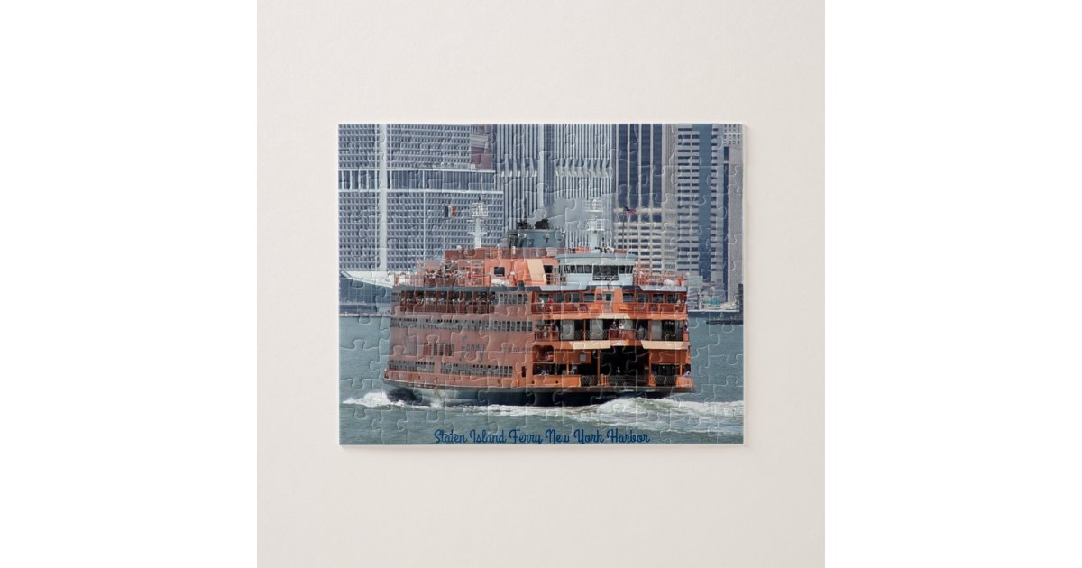 Iconic staten island ferry jigsaw puzzle