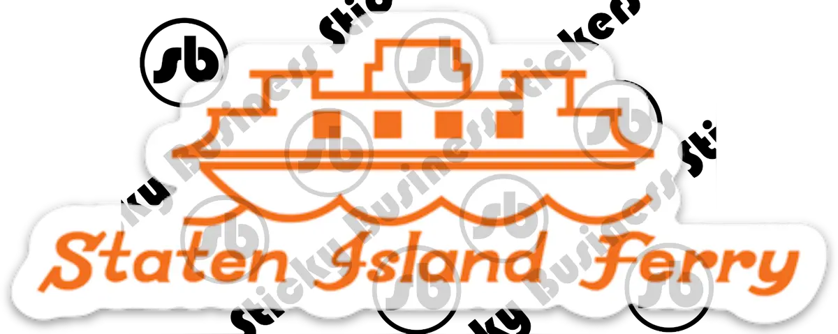 New york nyc dot staten island ferry manhattan vinyl sticker logo inch mta